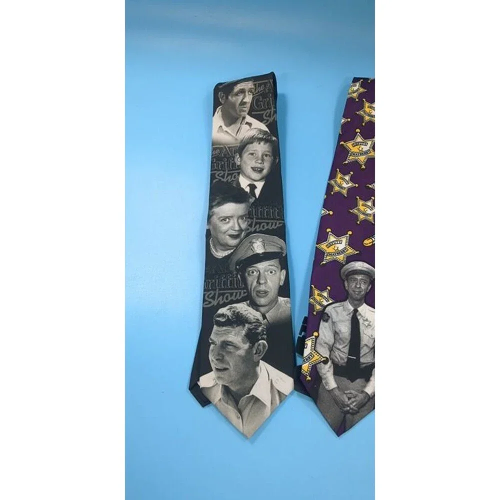 Andy Griffith Mayberry Ties - Set of 3 - TV LAND and Ralph Marlin NEW Novelty